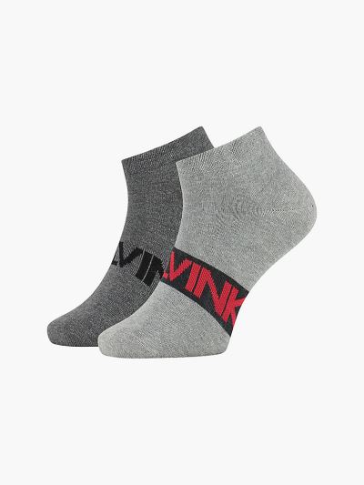 Calvin Klein Táskák & Kiegészítők HU460800 | Calvin Klein Logo Trainer Férfi Zokni Szürke